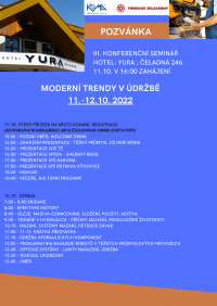 III. Konferenční seminář – Moderní trendy v údržbě